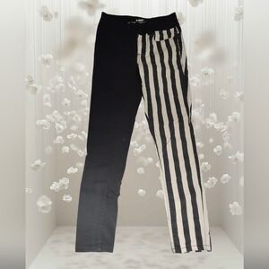 Black and White Striped Pants